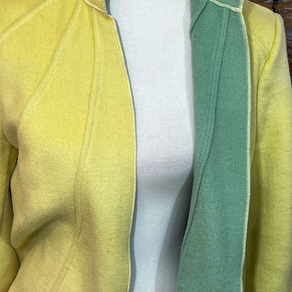 Vintage Harve Bernard viscose/wool blend open jacket, 10. Feels like Boiled wool - Picture 2 of 5